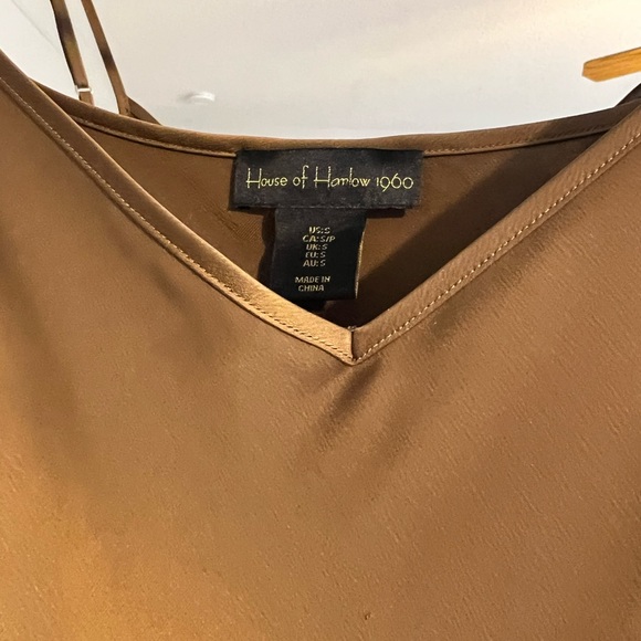 House of Harlow 1960 | Dresses | House Of Harlow Brown Satin Dress |  Poshmark